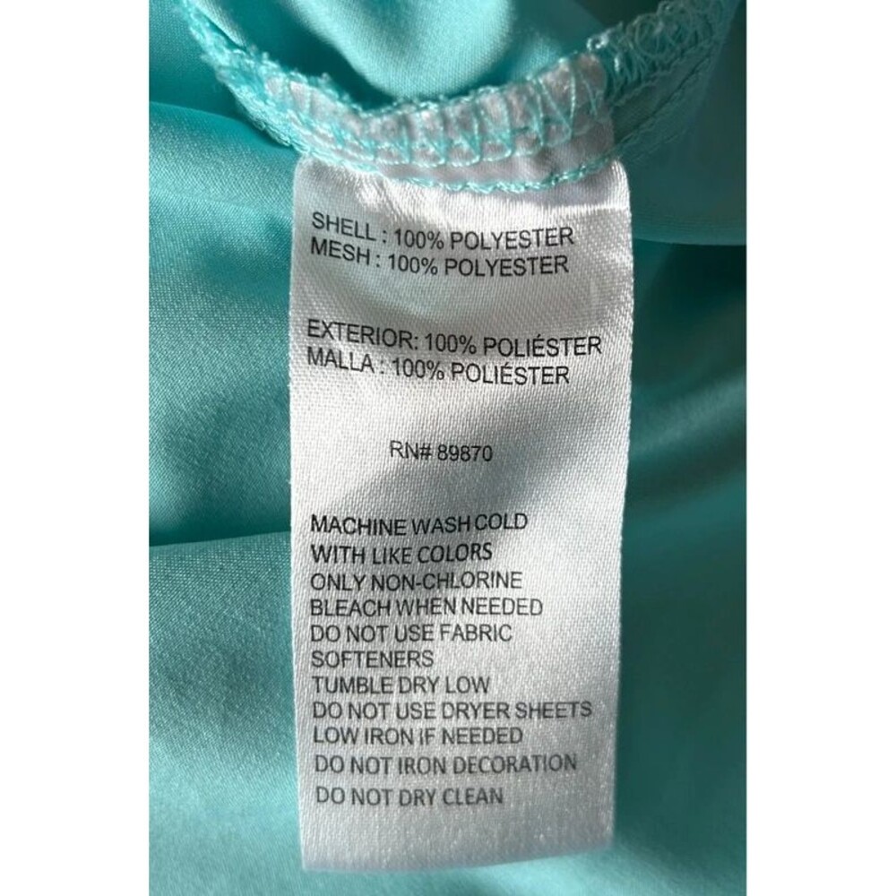 Bimini Bay Outfitters Ltd. Fishing Shirt 3XL Mint Green Short Sleeve Vented Back - Picture 4 of 4
